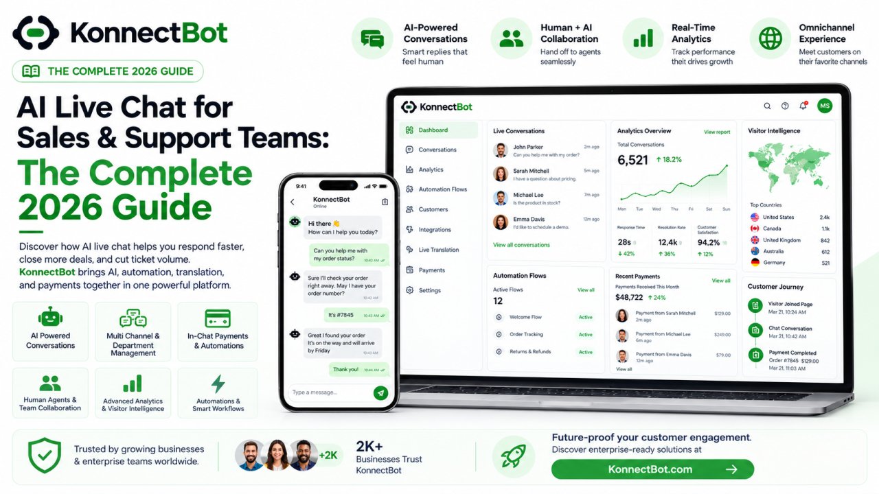 AI Live Chat for Sales & Support Teams: The Complete 2026 Guide