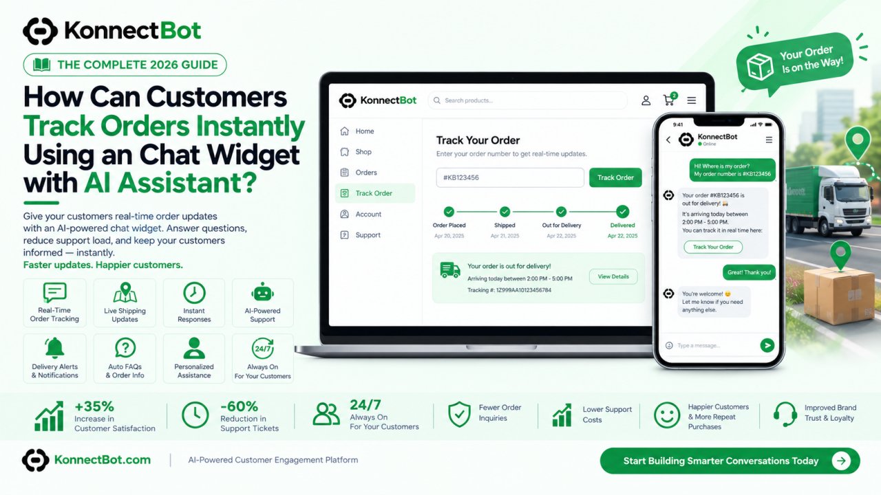 How Can Customers Track Orders Instantly Using an Chat widget with AI assistant?